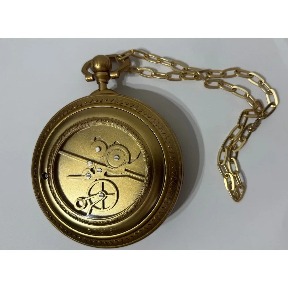 Disney Descendants Rise of Red Pocket Watch Gold Spiral Face Cosplay Prop 5in